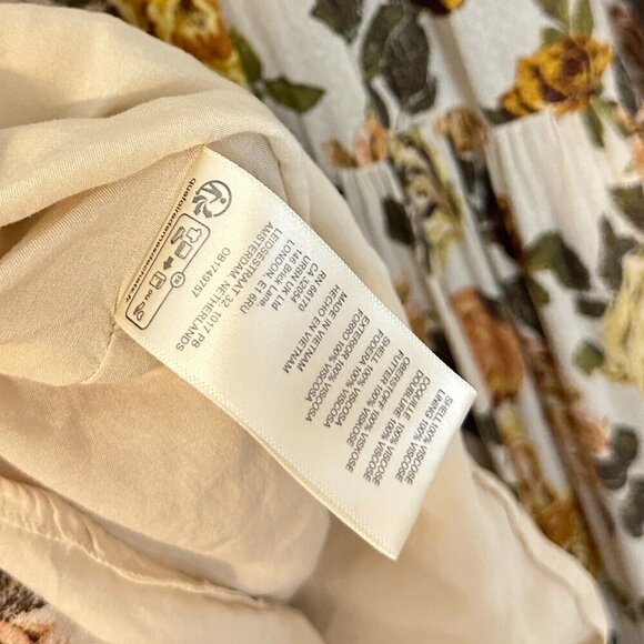 FREE PEOPLE Rows Of Roses Maxi Dress in Ivory Combo Size X-Small - Picture 7 of 15